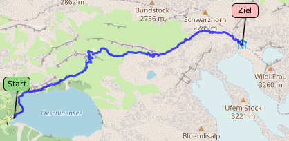 Tracklog bei OpenStreetMap ansehen